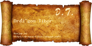 Drágos Tibor névjegykártya