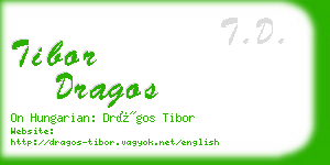 tibor dragos business card